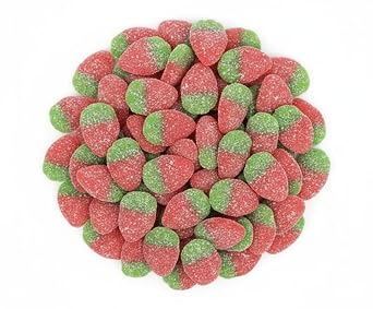 SweetGlob Sour Gummy Wild Strawberry Candy Soft & Chewy Strawberry Flavored Gummies, Sweet & Tangy Sugar-Coated Treat 1 Pound