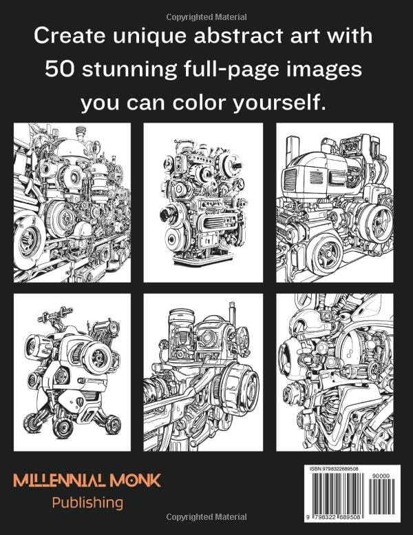 MACHINES Coloring Book (Abstract Art Series) - Image 2