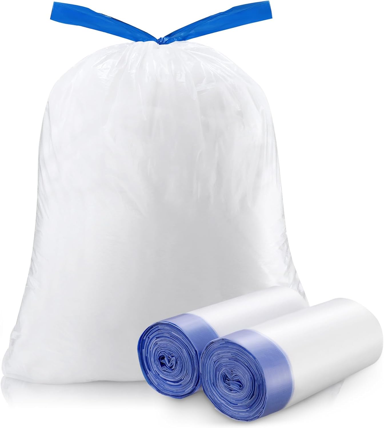 Trash Bags 6 Gallons Drawstring Garbage Bags 60 Count for