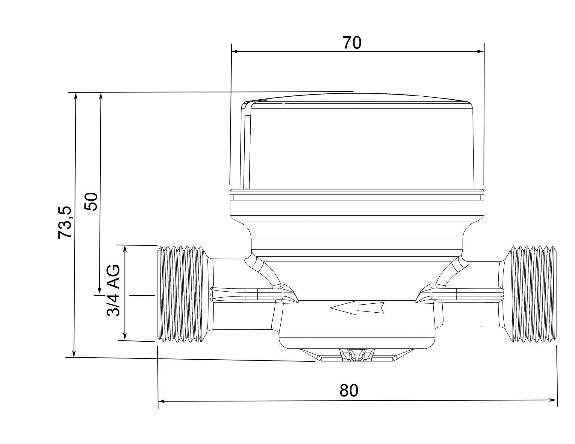 Débitmètre avec sortie d'impulsion Compteur d'eau Générateur de débit d'eau 97 Imp./L Qn 1,5m³/h
