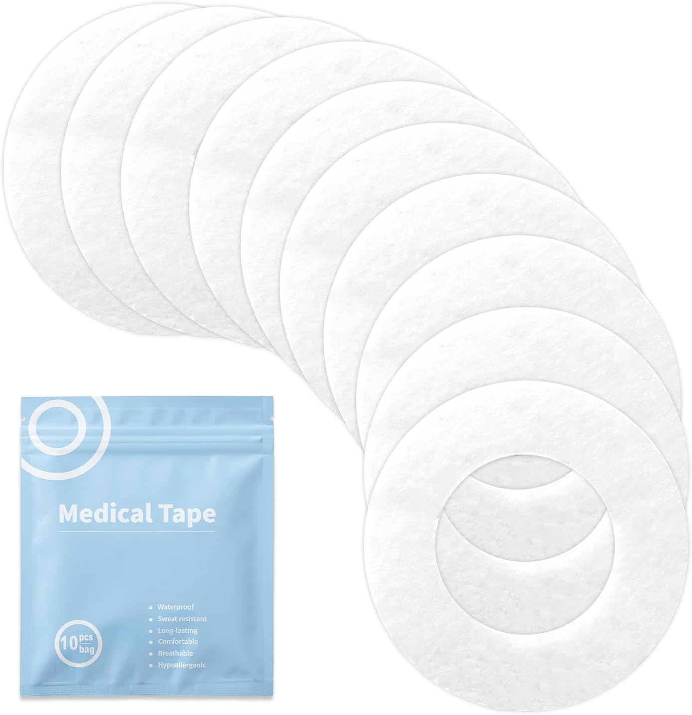 CGM Sensor Covers, Waterproof, Continuous Glucose Monitor Protection, a Pack of 10 Pieces