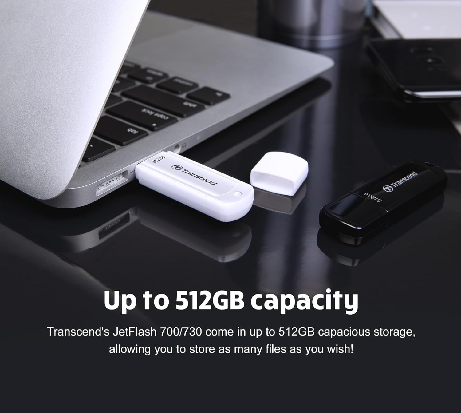 Transcend 128GB, USB3.1, Pen Drive, Classic, Black