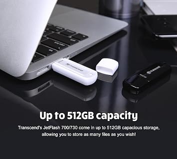 Transcend 64GB JetFlash 700 USB 3.0 Flash Thumb Drive, Black