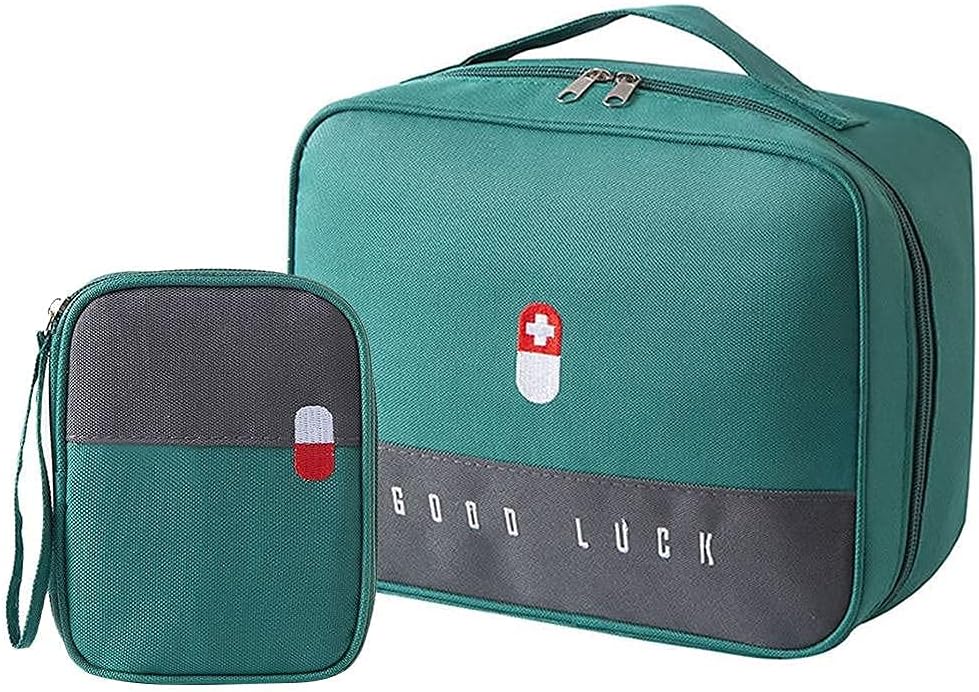 2Pcs Large First Aid Kit, Premium First Aid Kit Bag Blanket for Home, Office, Car, Caravan, Workplace, Travel and Sports JB-Tong