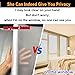 Frosted Glass Window Privacy Film Decorative with Tools, 2 Way Frosting Privacy Film for Glass Door, Static Cling Tint for Home Anti-UV, Covering Clings 23.6