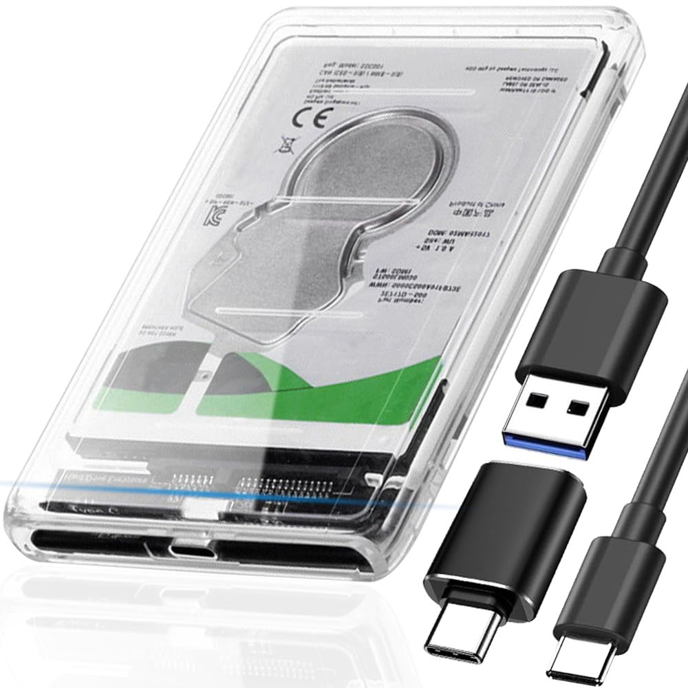 Xiatiaosann 6 Gb/s bez narzędzi USB 3.0 do SATA III 7 mm / 9,5 mm dysk twardy dysk twardy dysk twardy dysk twardy 2,5 cala UASP z przedłużaczem USB do typu C