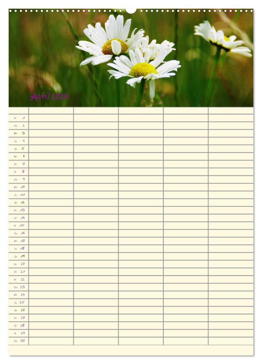 Der Naturgarten Familienplaner (hochwertiger Premium Wandkalender 2026 DIN A2 hoch), Kunstdruck in Hochglanz: Dieser Familenplaner bietet die ... durch das ganze Jahr. (CALVENDO Natur)