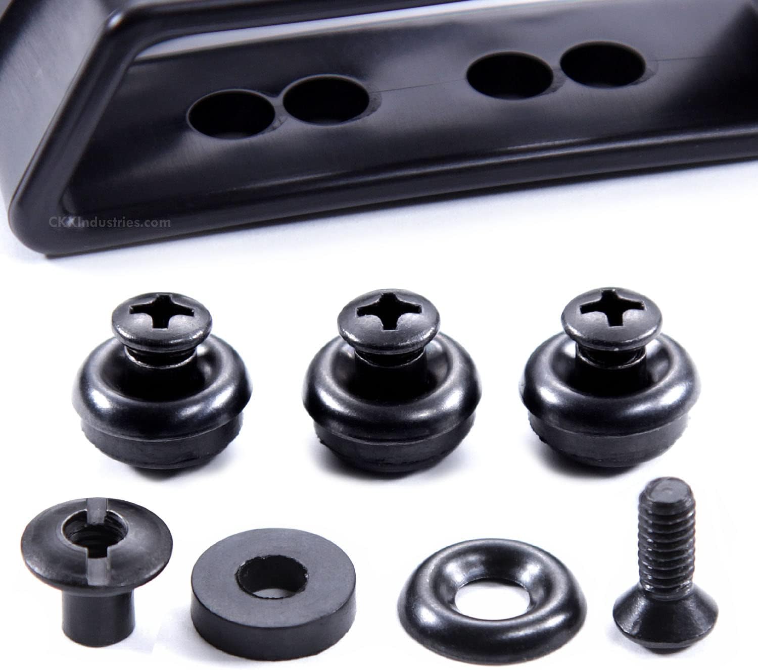 Universal Holster Mounting Loops - TacWare OWB Belt Loops - (Tactical Black) - (Fits Up to 2.00in Belts) - (Select Quantity Below)