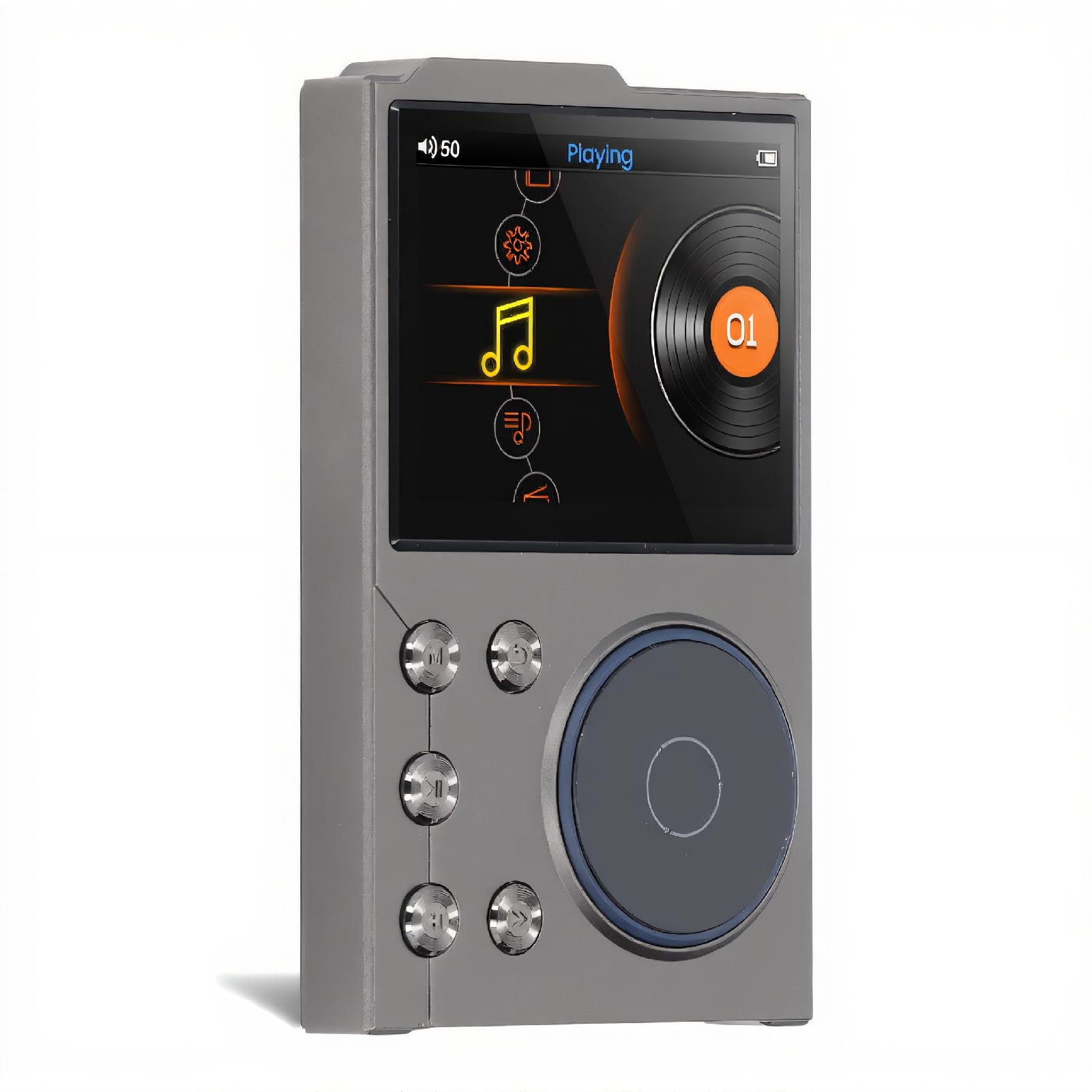 Lettore Audio HiFi con Display HD da 2,4 Pollici, Bluetooth 5.3 Apt X, 16 GB Integrati Espandibili a 256 GB, Supporta FLAC APE MP3 WAV per L'uso Quotidiano degli Studenti