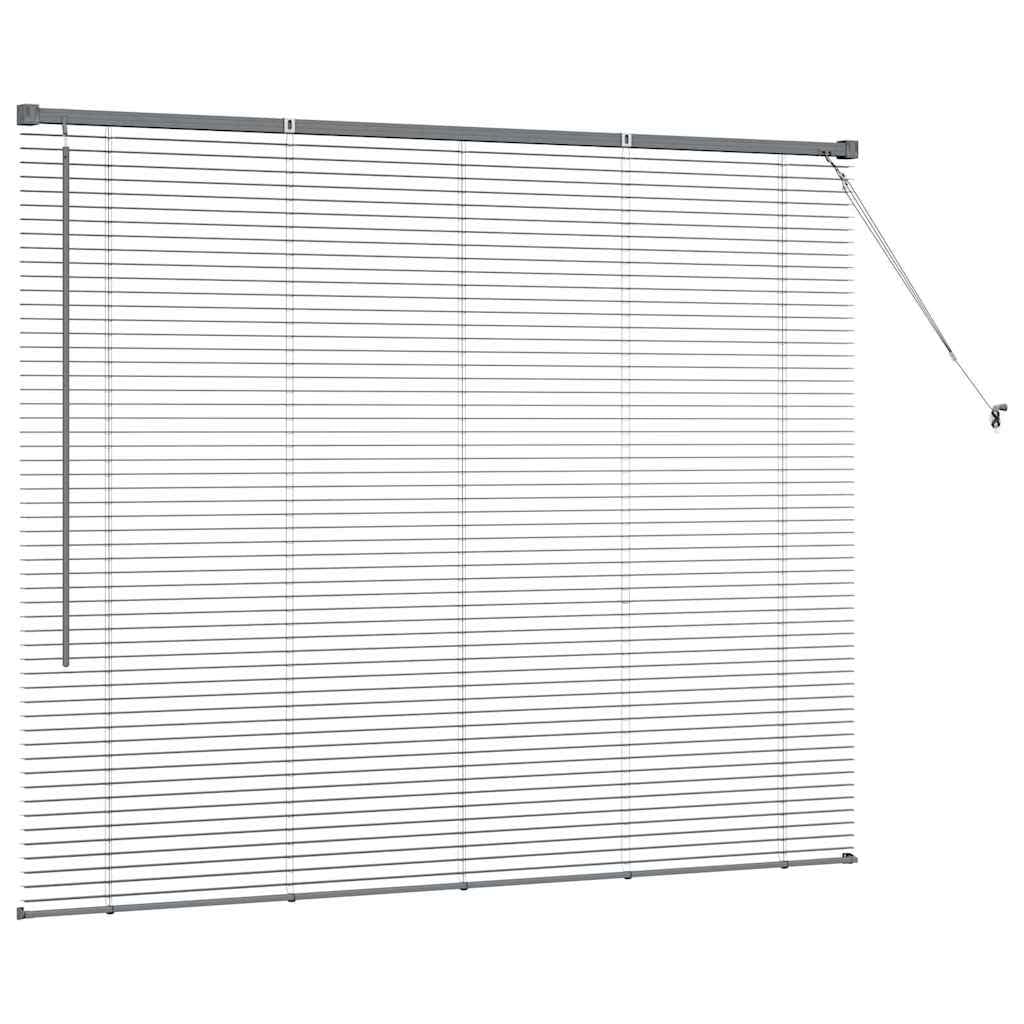 Store Vénitien Gris Foncé 130 x155 cm en Aluminium, Store Intérieur Réglable pour Fenêtre de Salon, Cuisine et Bureau, Brise-Vue et Régulateur de Lumière Naturelle