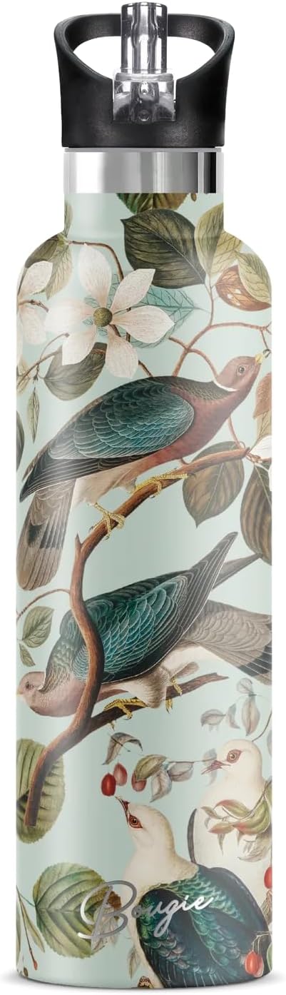 Bougie Enchanting Insulated Water Bottle, Gift Tube, 25-Ounces, Stainless Steel, Multicolor, Kitchen Décor - Image 2