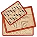 Amazon Brand – Eono Lot de 3 Tapis de Cuisson en Silicone - Feuille de Patisserie Reutilisable, Toile de Cuisson Antiadhésif, Plaques de Four pour Macaron Pizza Pain Pâte, Set de Table