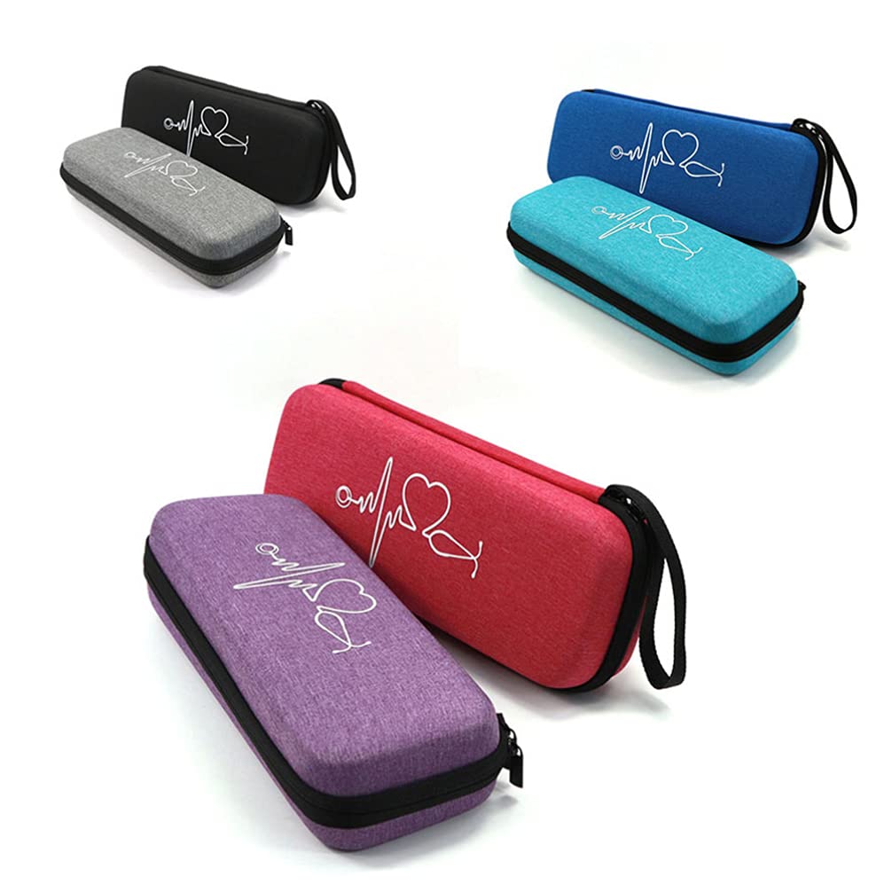 HEALLILY Estuche para Estetoscopio Portátil Resistente a Golpes con Compartimentos Múltiples Compatible con Litø Caja De Almacenamiento Compacta con Bolsillo para Accesorios Médicos