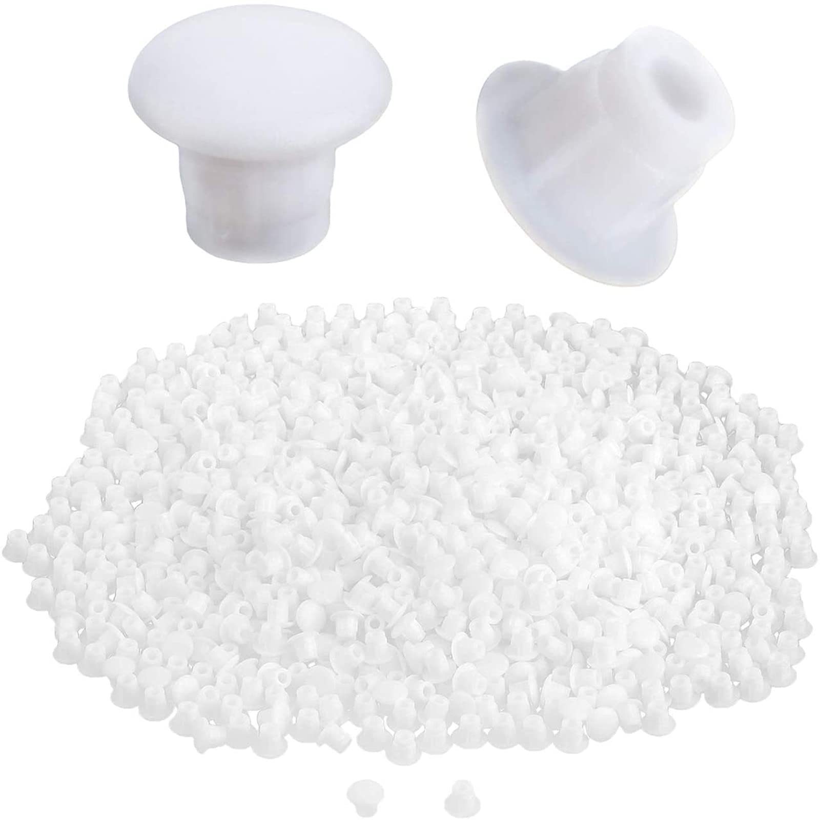 200 Tappi Copriforo In Plastica Bianca - 5/6/8/10 Mm, Per Nascondere Fori Su Mobili - Foto 10