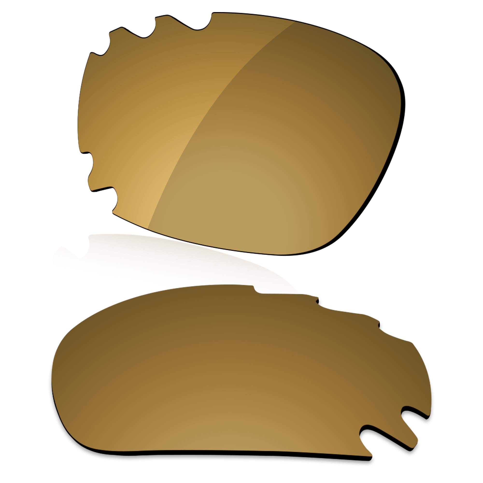 LenzReborn Polarized Lens Replacement for Oakley Jawbone Vented Sunglass - Umber Gold - Polarized Mirrored