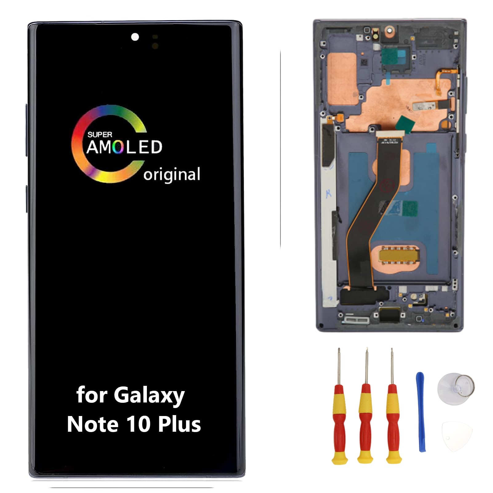 Amoled Digitizer Screen Touch Assembly Replacement LCD Display for Galaxy note10 Plus 5g n975 n975U n975W -n975F -n975F/DS, Tested Before Shipping