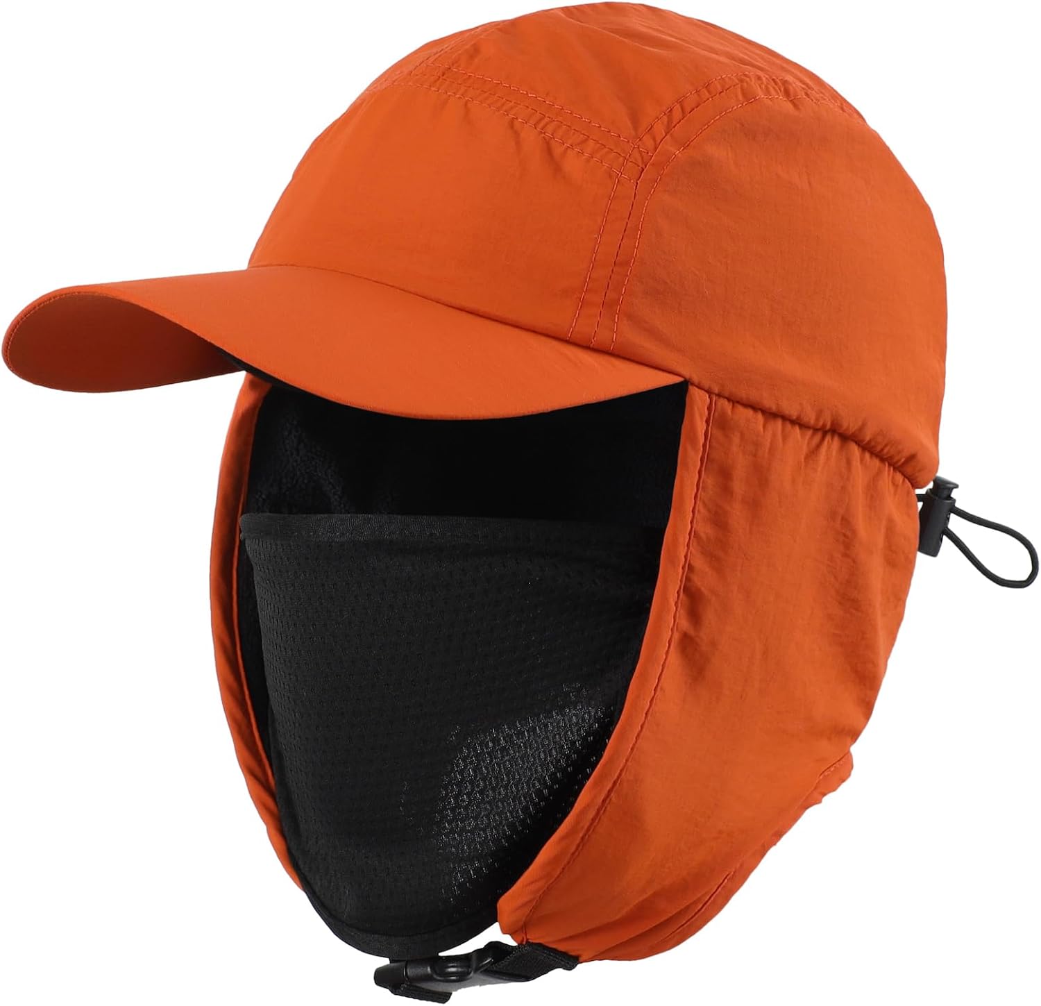 Home Prefer UPF50+ Waterproof Mens Winter Hat Fleece Lined Earflaps Trooper Trapper Hat for Hunting Hiking Cycling Face Cover