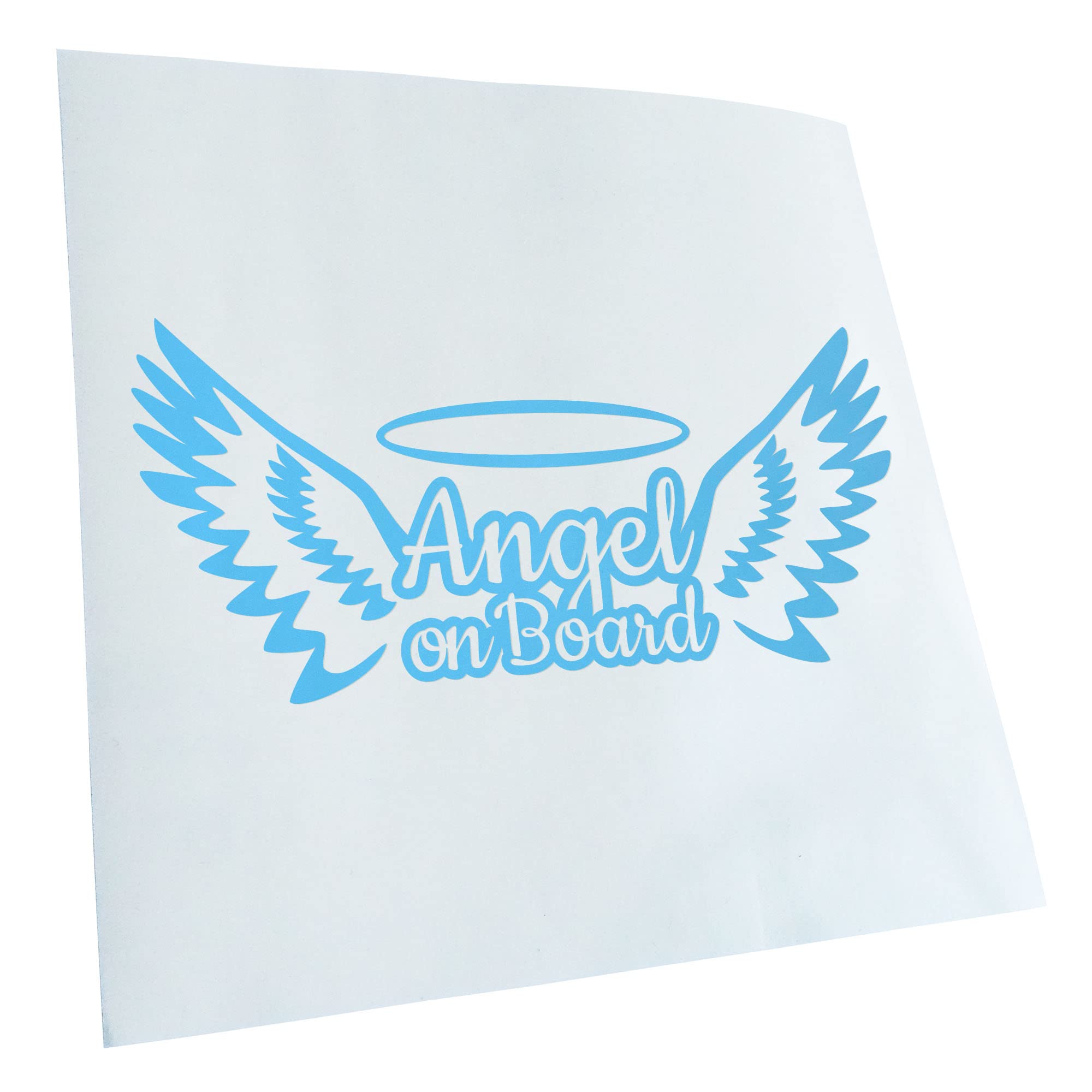 Kiwistar - Car Sticker - Angel on Board! Guardian Angel Sticker for Car, Laptop, Bicycle, Truck, Motorcycle Multicolor JDM Decal Racing