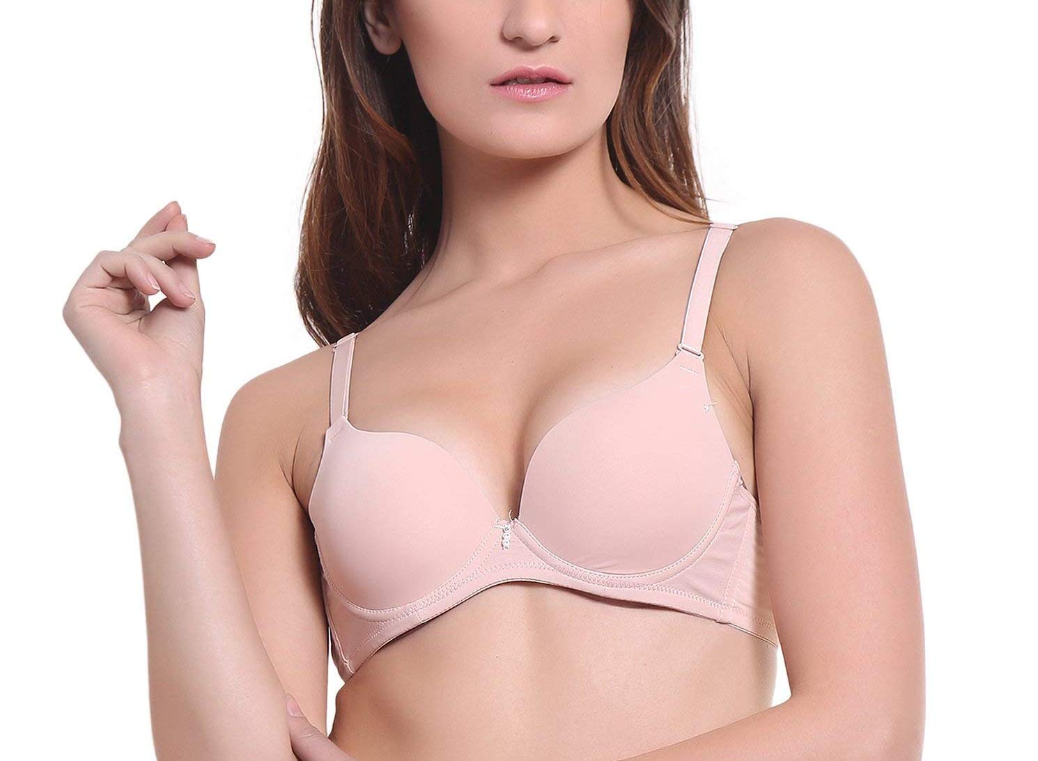 Wired Soft Padded Everyday Bra Beige-image-49