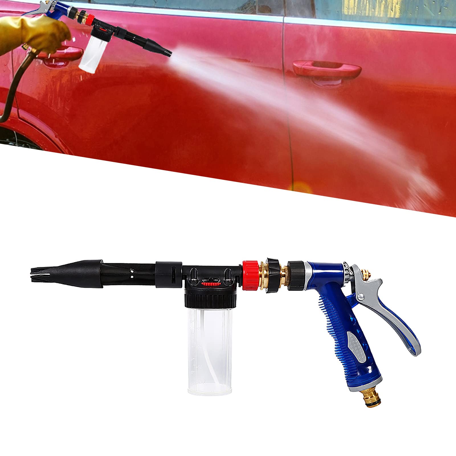 Pistola Pulverizadora Pistola de Espuma para Lavado de Autos, Pistola Pulverizadora de Alta Presión, Pistola de Lavado, Boquilla de Lavado de Autos, Super Jet de Alta Presión,