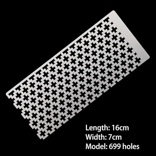 Miniatura 2 de Herramienta de dibujo de rejilla de regla de malla de imagen de diamante con 599 rejillas en blanco para proyectos cuadrados de taladro completo y