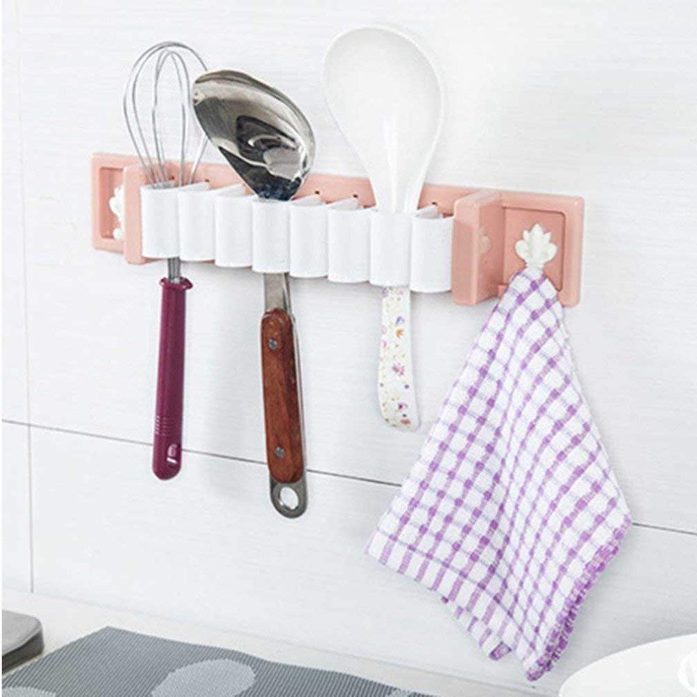 Hirmet Multi Utility Wall Mount Kitchen Mighty Rack for Serving Spoons