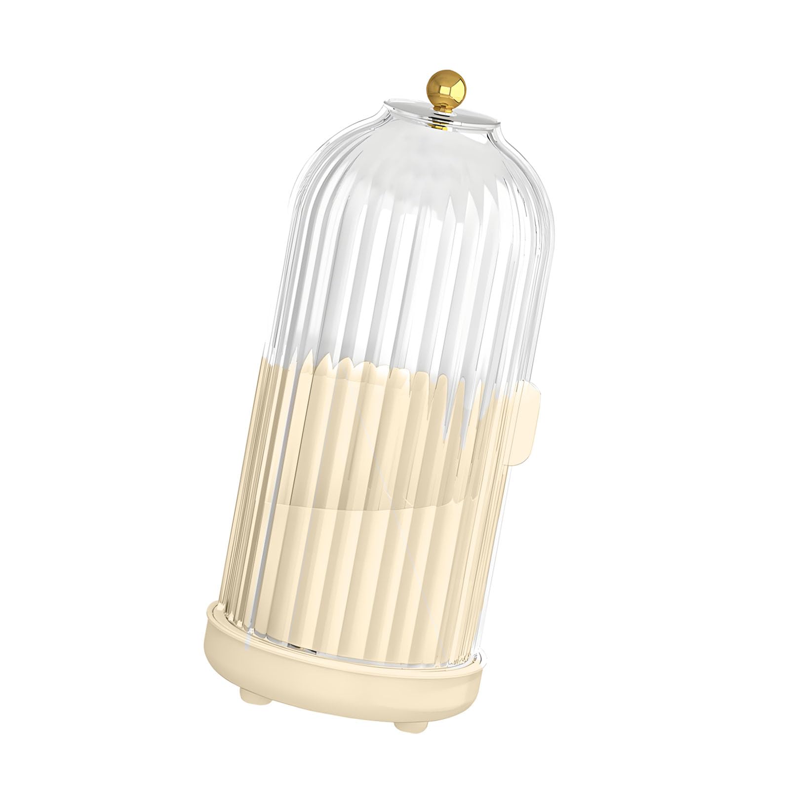 LUCKGONI Rotating Toothbrush Holder With Lid And Drainage Systems For Hygienic Bathroom Organization And Space Saving Convenience