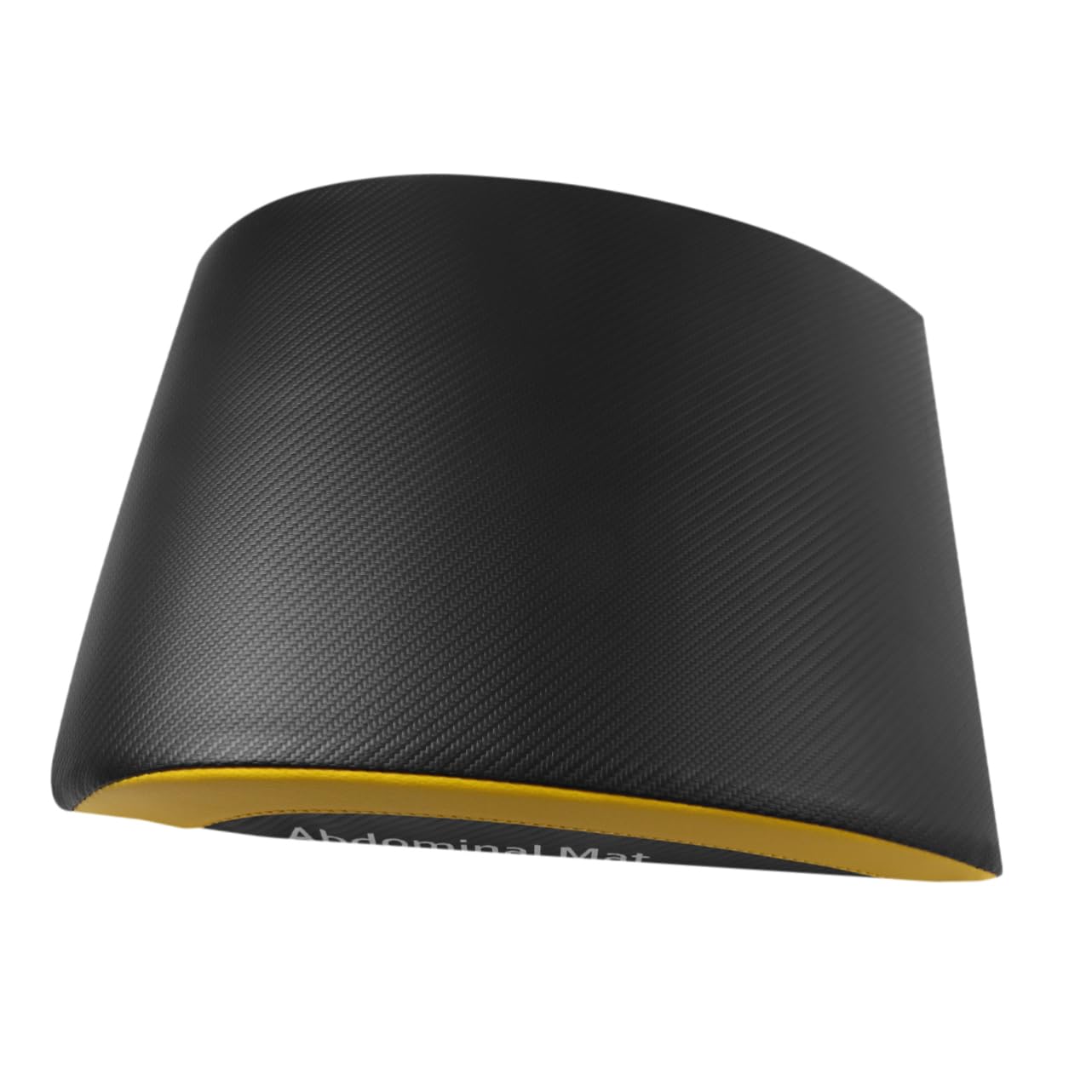 Abaodam 1Pc Abdominal Training Board Cushion Foldable Exercise Pad for Crunches Leg Lifts and Sit Ups Back Support Mat for Home Gym Workouts Black Yellow