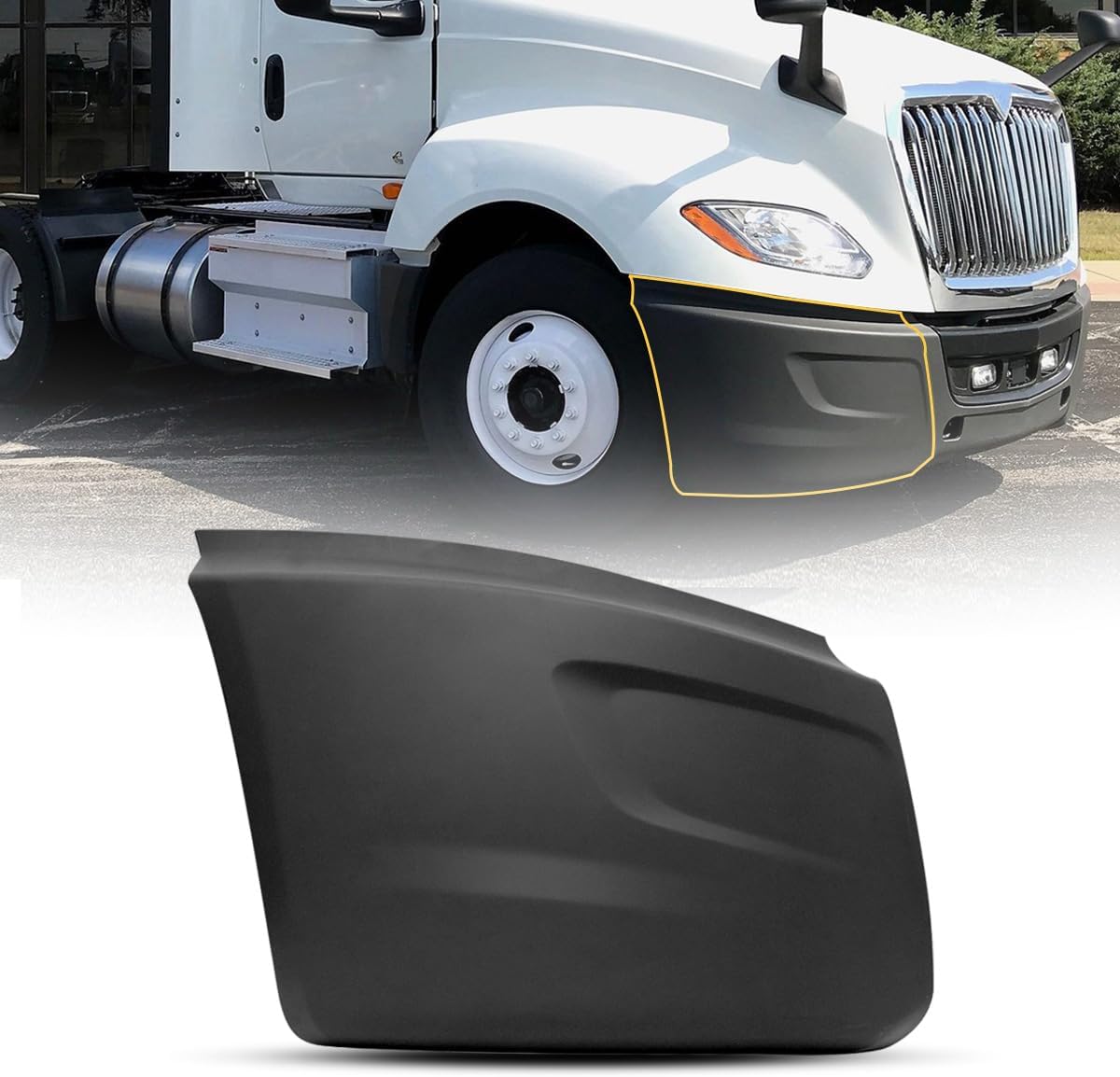 Front Corner Bumper Cover Compatible With 2018+ International LT625 Truck (Right)