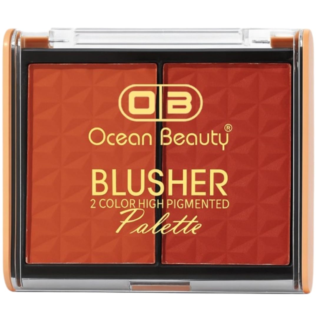 Blusher Palette, 2 Color High Pigmented, Baked Shimmer, Dewy Finish, All Skin Types, 10 Grams (103)-image-15