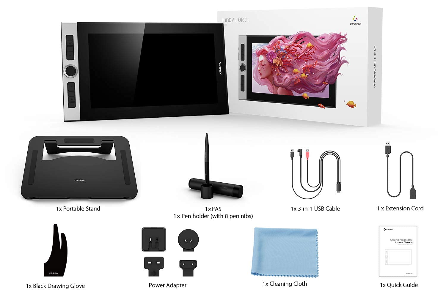 XPPEN Innovator 16 Graphics Drawing Tablet with Screen FullLaminated Drawing Monitor with Tilt