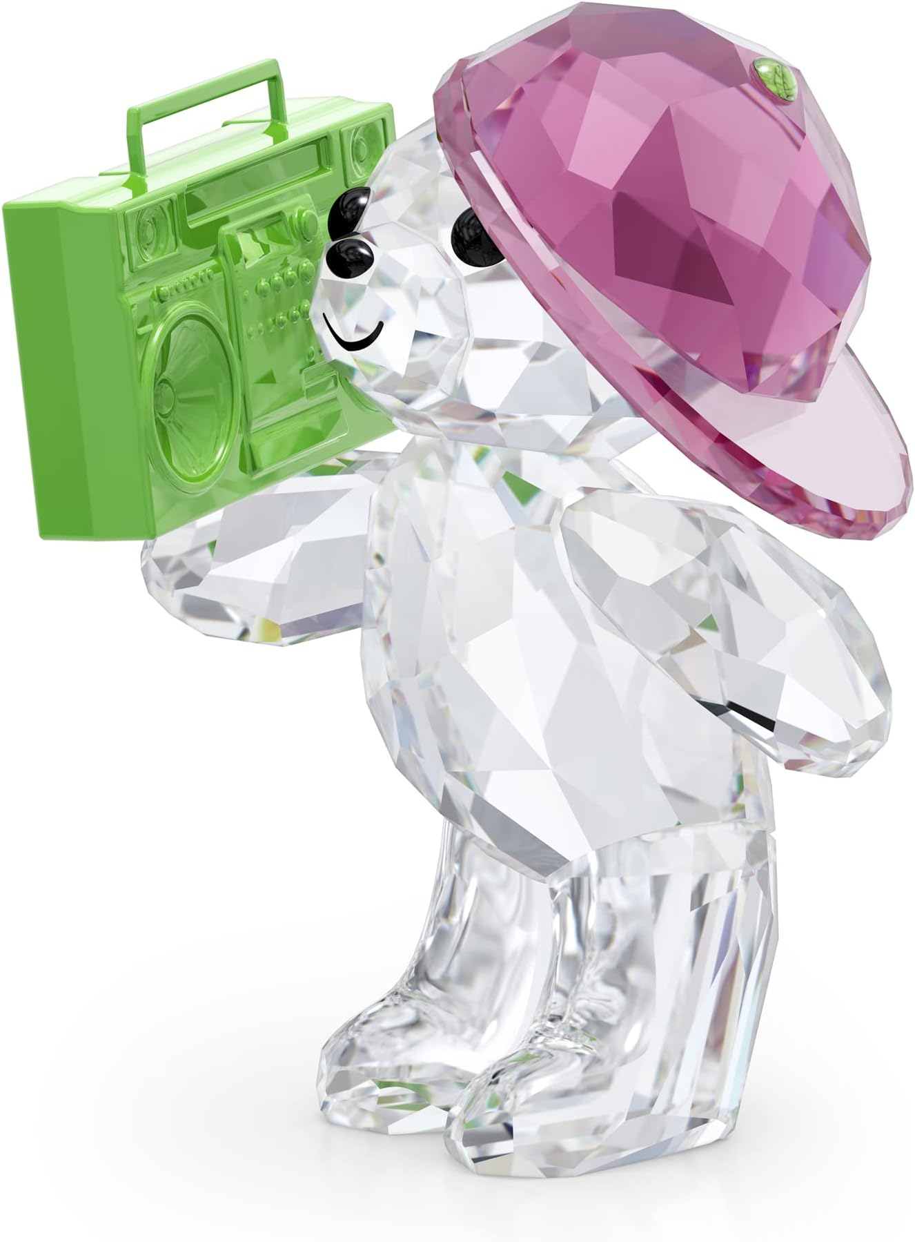 SwarovskiSwarovski Kris Bear ‘90s Party Figurine, Multicolored Swarovski Crystals, Part of the Swarovski Kris Bear Collection