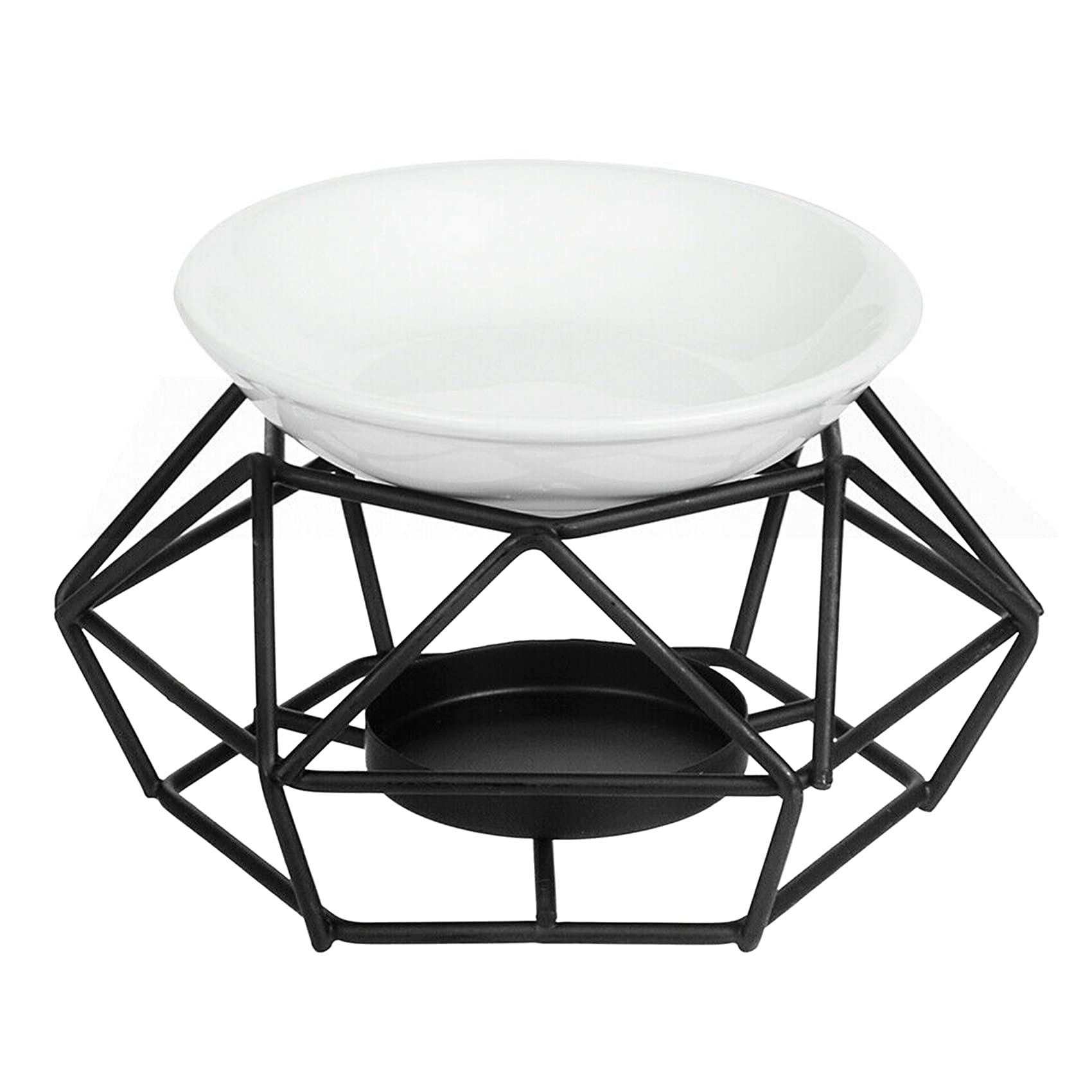 CTRLZS Delicate Romantic Ceramic Tealight Candle Holder Oil Burner Aroma Diffuser Furnace Home Decoration Stylish Design