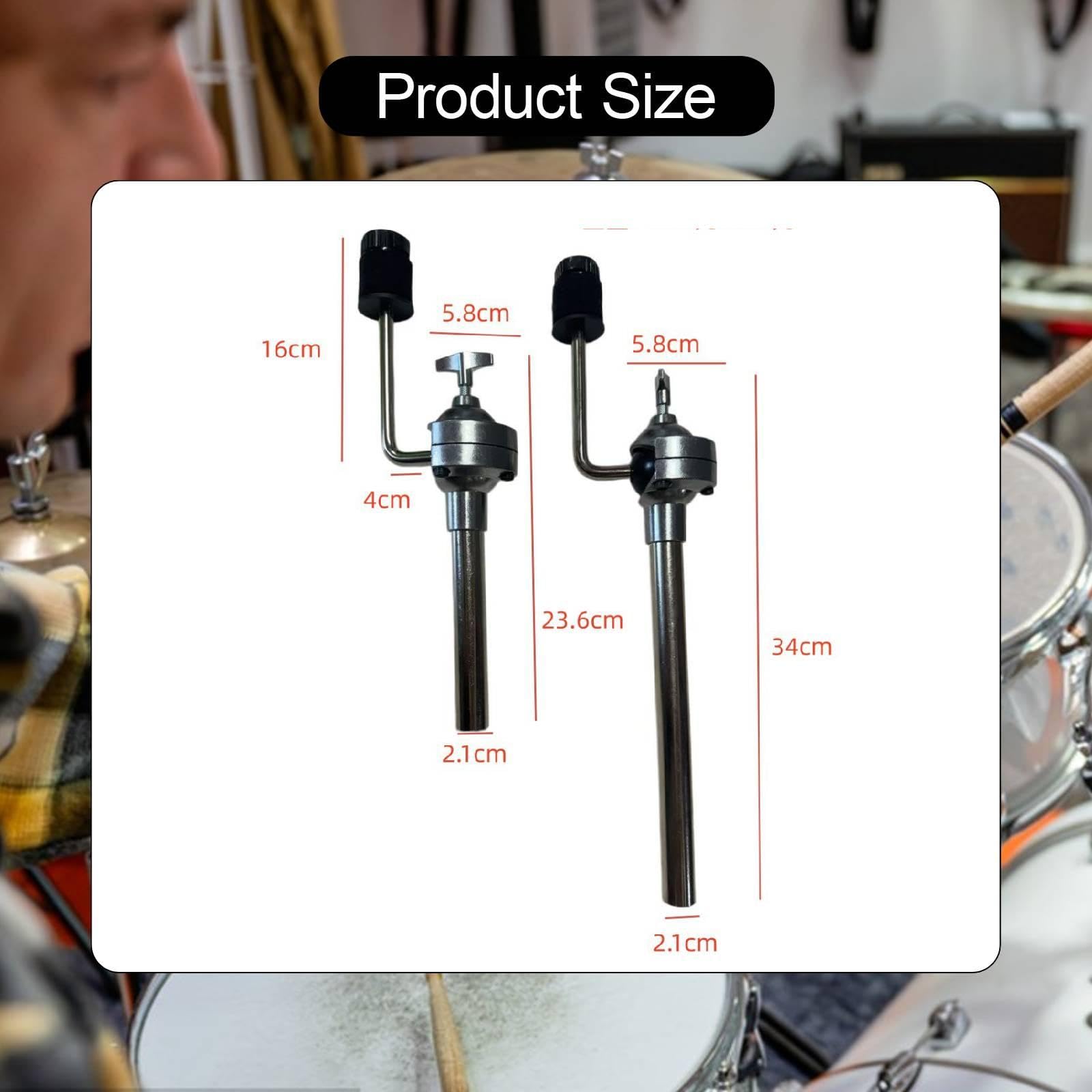 Supporto, Accessori, Fai da Te in Metallo, Sostituisce L'hardware di Montaggio per Strumenti a Percussione Tom, 23.6 Cm