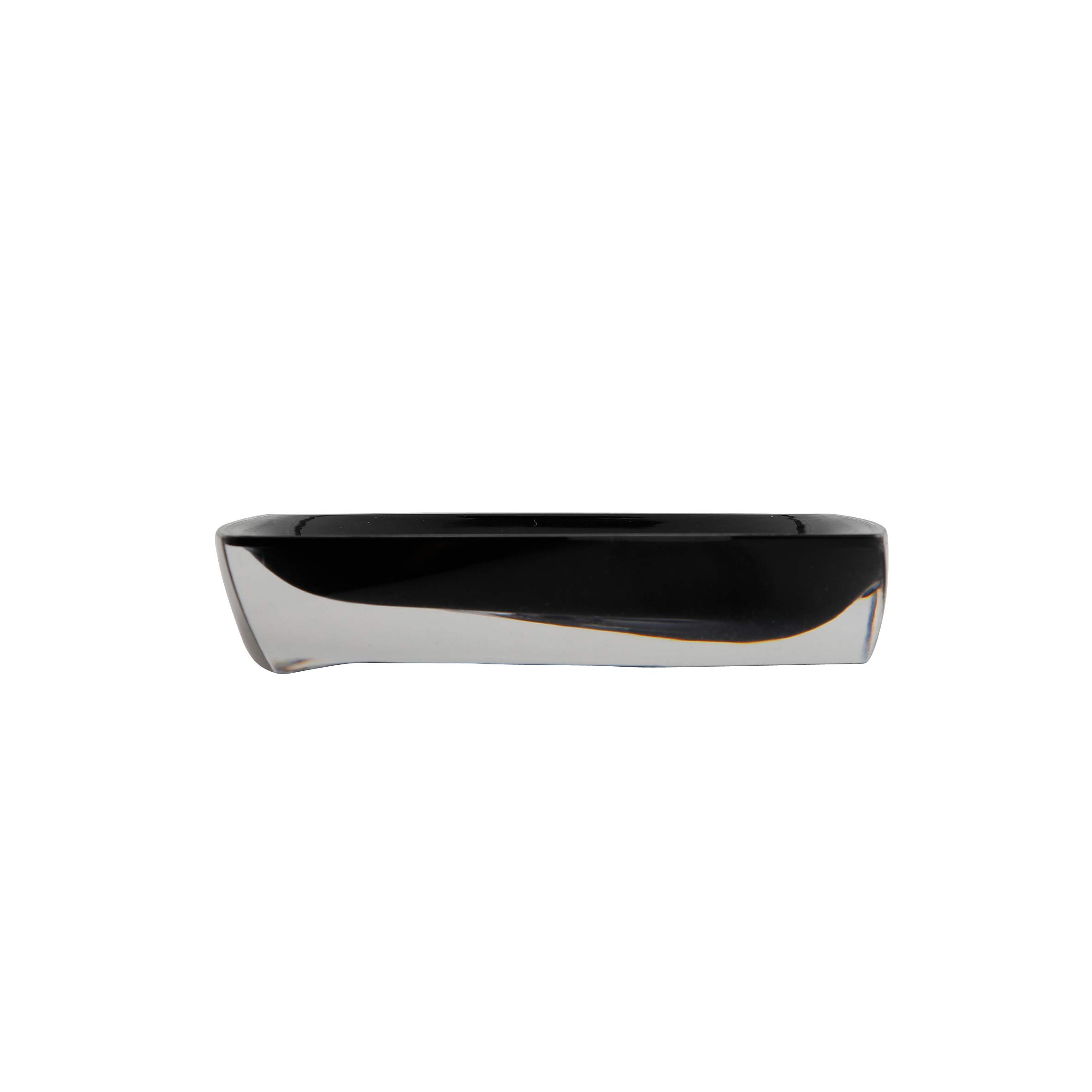 Porte-Savon Axentia Graz - Noir - Design Moderne - Plastique Double Paroi - 11,4x7,5cm