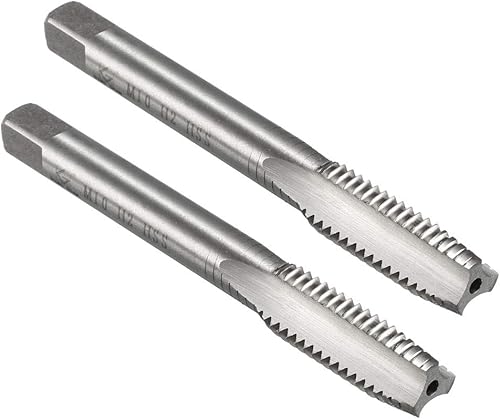 uxcell Máquina métrica rosca rosca M10 x 1.5 H2 Flautas rectas de acero de alta velocidad roscado roscado roscado reparación de maquinista