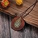 SAILIMUE 6Pcs Long Pendant Necklaces for Women Boho Vintage Wood Fall Sweater Necklaces Set Statement Feather Dragonfly Peace Sign Y Necklace Hippie Handmade Fashion Jewelry Accessories