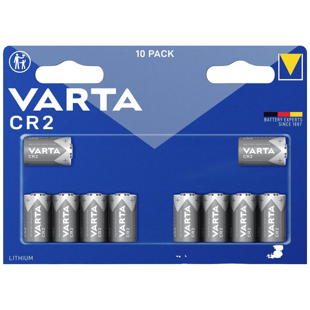 Varta CR2 / CR 15H270 3V Lithium Battery - Pack of 10-image-18