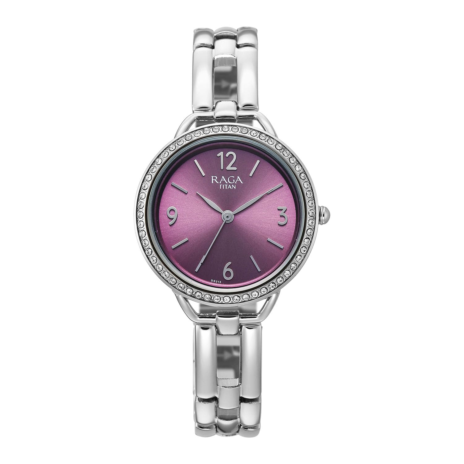 Titan Raga Allure with Purple Dial Silver Brass Solid Link Strap Watch for Women - 2791SM01-picture-55