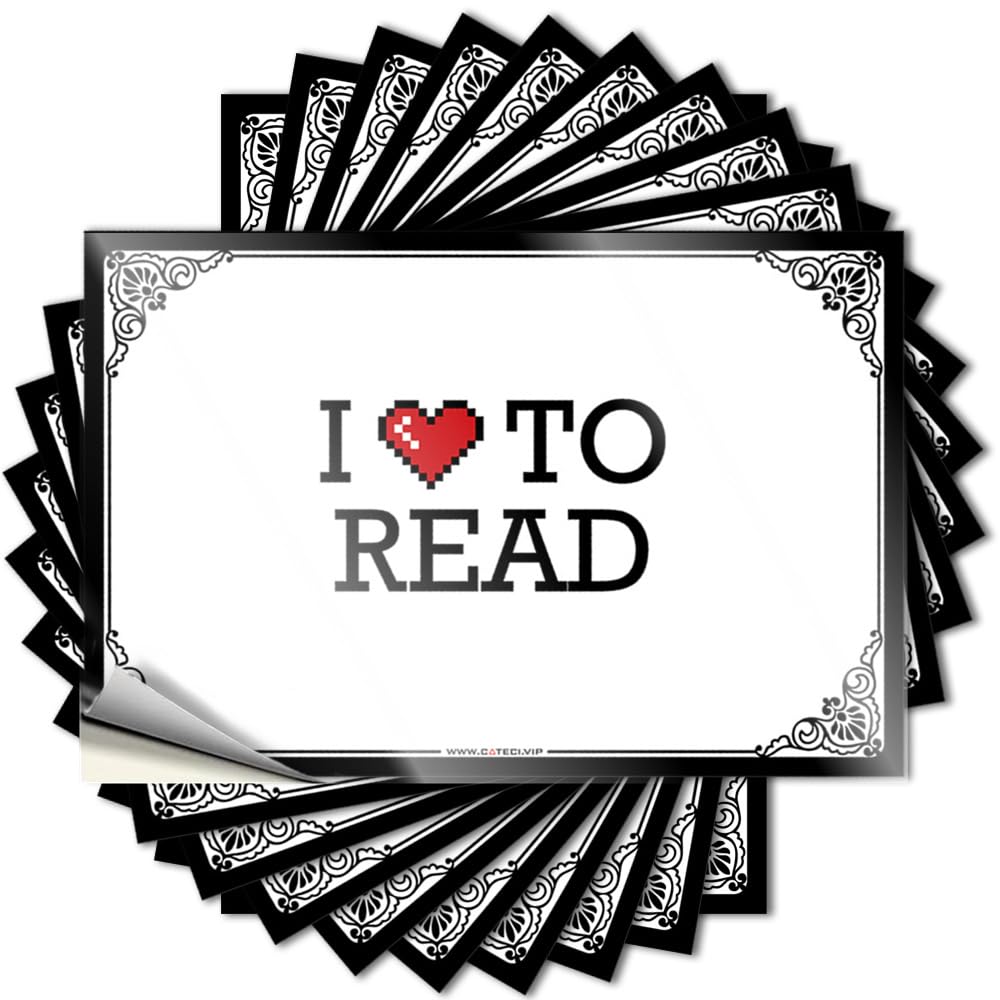 Tattoo Bedroom Decorations Durable Vinyl - I Love to Read Case for Hunting Use(12X18CM)