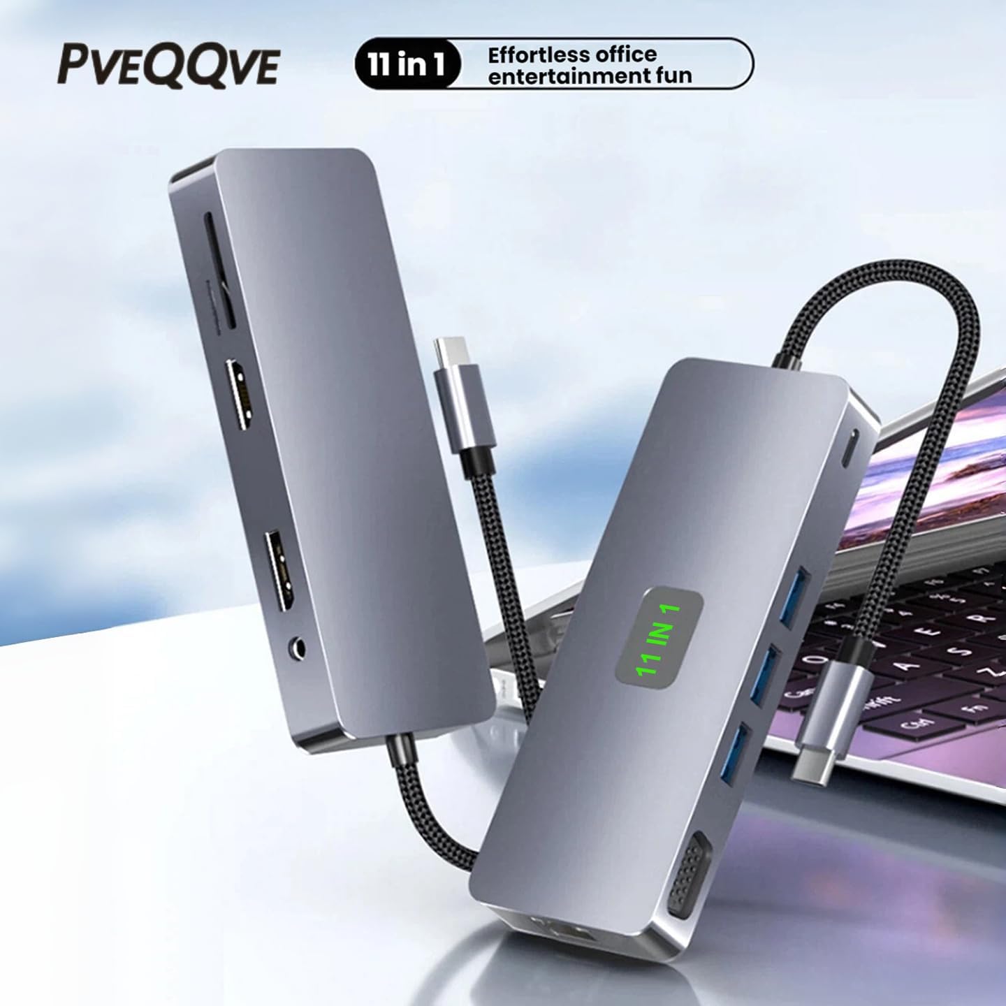 Laptop Docking Station Dual Monitor HDMI, Docking Station 3 Monitors HDMI,USB C Hub Multiport Adapter with DP and VGA,10Gbps USB 3.2,100W PD Charging, Gigabit Ethernet, SD/TF for Mac Dell HP Lenovo