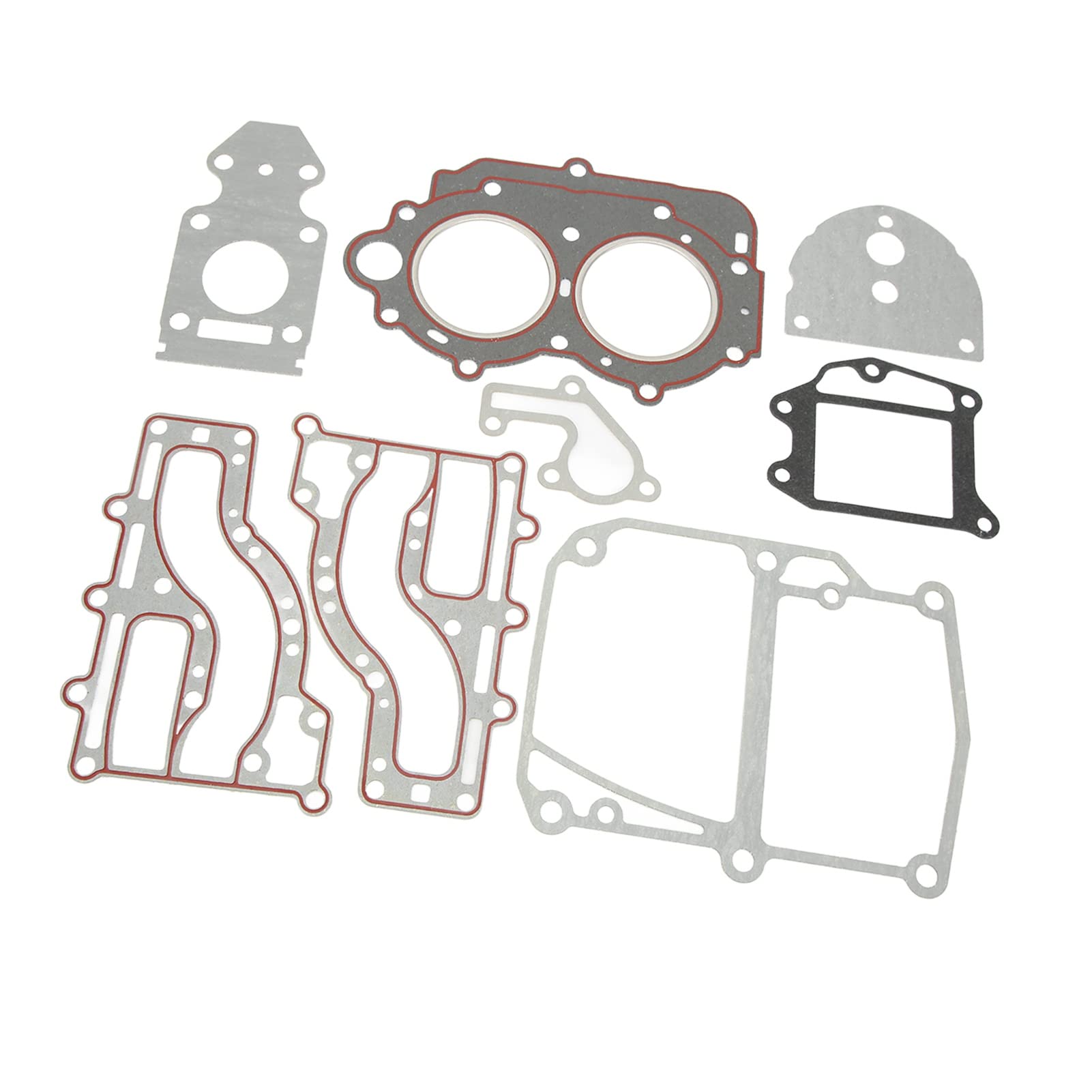 Set guarnizioni coperchio cilindro Guarnizioni di tenuta in plastica ABS di alta qualità Parti di ricambio per kit di riparazione manutenzione motore fuoribordo a 2 tempi 1