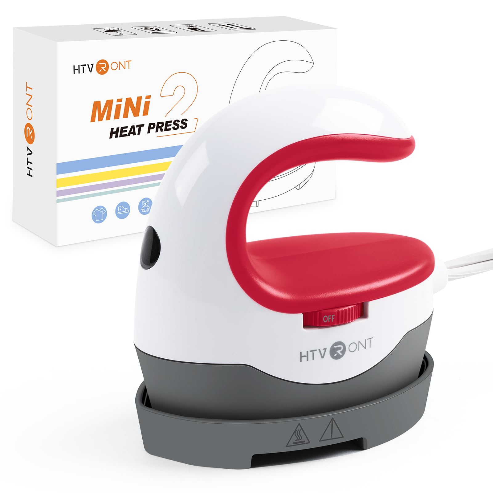 Mini Macchina Portatile Della Pressa Di Calore Del Ferro Stampa Della Maglietta Macchina Della Pressa Di Trasferimento Del Riscaldamento Facile Per I Vesti Borse Cappelli Coperta In Pelle