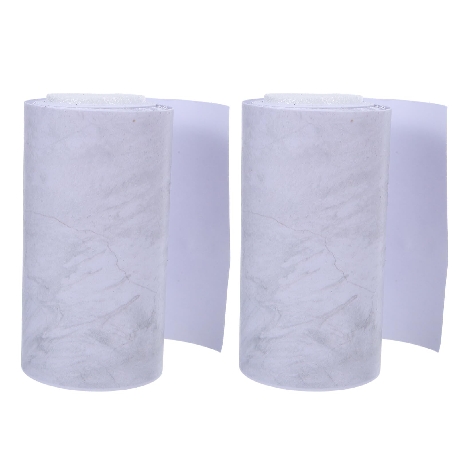 Borde de mármol autoadhesivo de 10 cm x 240 cm en 2 rollos impermeables para zócalos de cocina