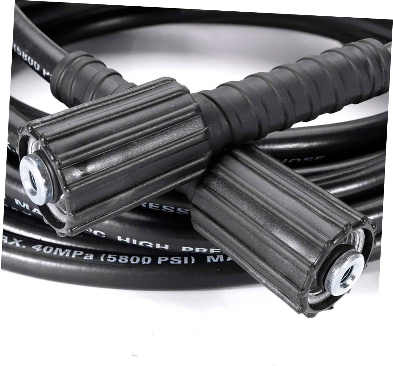 HANABASS Dual Pump Washing Machine Hose High Pressure Car Wash Pipe 22mm-14/15 Female Fitting Durable Cold Water Applicable