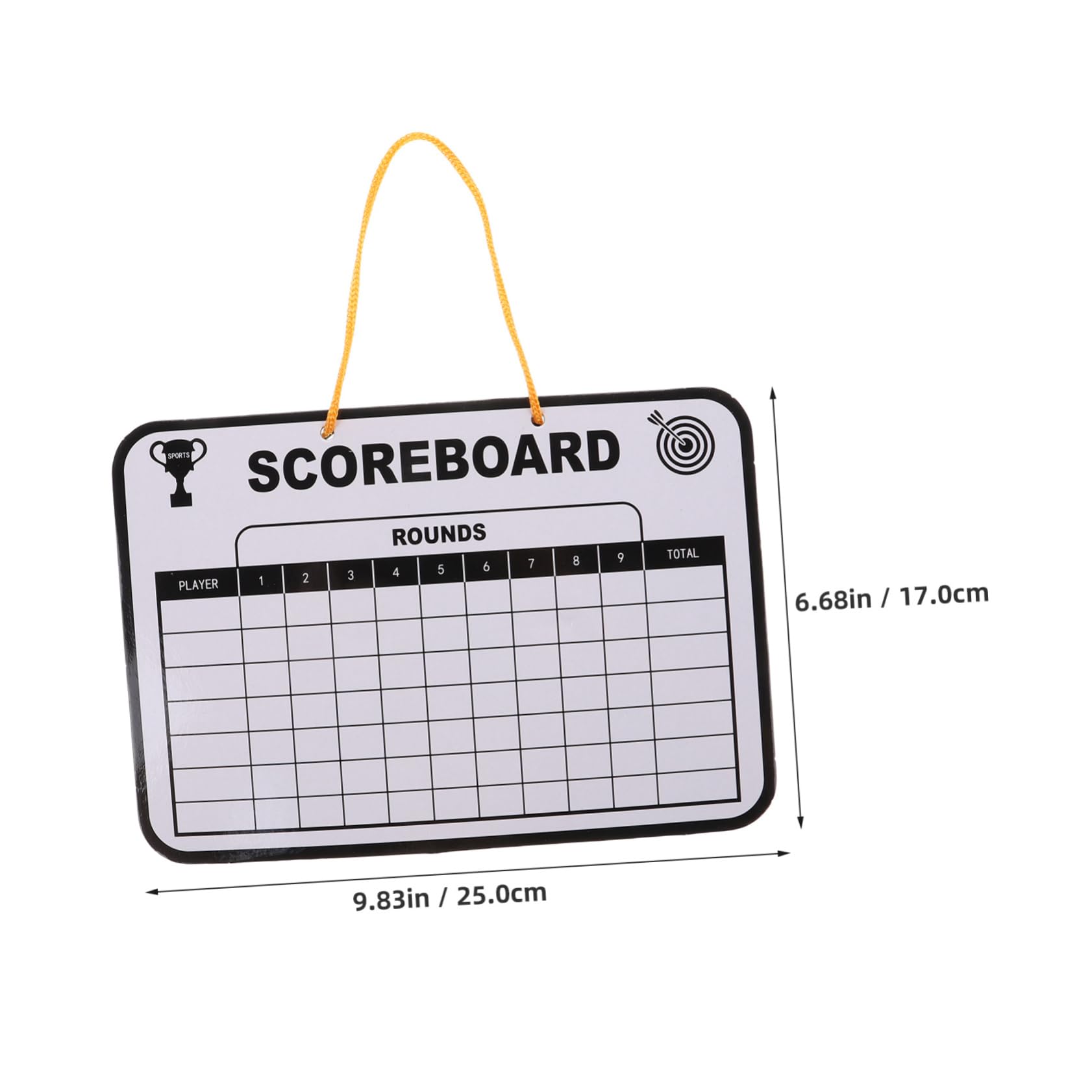 Garneck Golf Equipment Dry Erase Scoreboard Golf Score Record Board Versatile Writing Surface