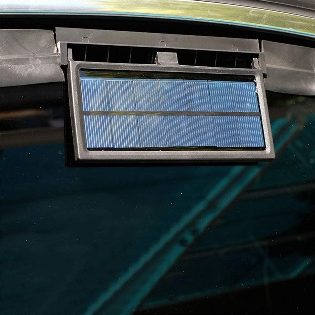 FAVOMOTO Solar Car Ventilation Fan Compact Design High-speed Exhaust for Fresh Air Sustainable Use Rainy Days Removes Harmful Smoke Gases for Vehicles