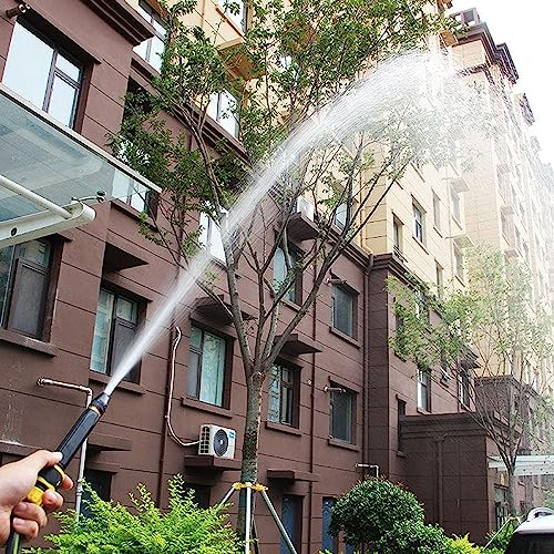 Image of Water Spray Gun for Car Wash Bike Washing Gun for 1 /2 inch Hose Pipe High Pressure Water Gun Nozzle Adjustable Car Washer Gun Brass Jet Water Spray Nozzle for Garden & Window (BLACK NOZZLE)