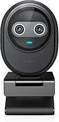 EMEET Webcam Piko 4K Para Streaming, A Primeira Câmera 4K Com Câmera Dupla Do Mundo, Com Foco Automático Por Ia, Conjunto De 3 Microfones E 3 Modos De Som, Webcam Usb Com Clipe, Ótima Para Streamin
