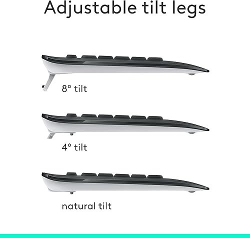 Miniatura 6 de Logitech MK540 Combo avanzado de teclado y mouse inalámbricos para Windows, receptor USB unificador de 2.4 GHz, teclas de acceso rápido multimedia,